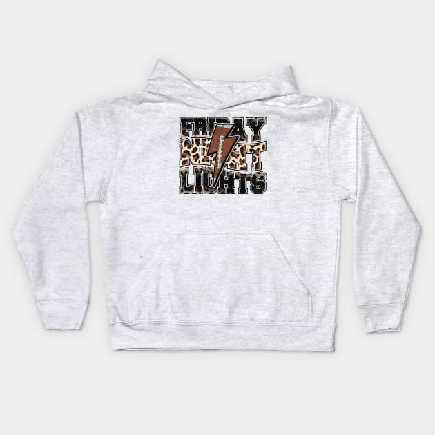 vintage football friday night lights Kids Hoodie by PixieMomma Co